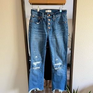 Madewell Cali-Demi boot cropped jeans